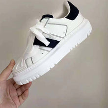 Load image into Gallery viewer, Dior Women Dior-ID Sneaker White and Deep Blue Calfskin and Rubber