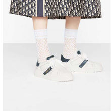 Load image into Gallery viewer, Dior Women Dior-ID Sneaker White and Deep Blue Calfskin and Rubber