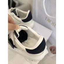 Load image into Gallery viewer, Dior Women Dior-ID Sneaker White and Deep Blue Calfskin and Rubber