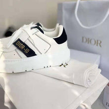 Load image into Gallery viewer, Dior Women Dior-ID Sneaker White and Deep Blue Calfskin and Rubber