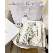 Load image into Gallery viewer, Dior Women Dior-ID Sneaker White and French Blue Technical Fabric