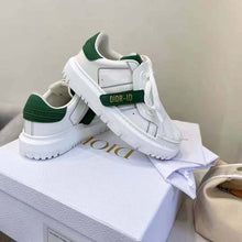 Load image into Gallery viewer, Dior Women Dior-ID Sneaker White and Green Calfskin and Rubber