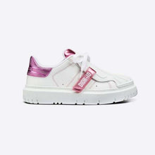 Load image into Gallery viewer, Dior Women Dior-id Sneaker White and Metallic Pink Calfskin