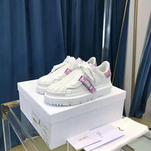 Load image into Gallery viewer, Dior Women Dior-id Sneaker White and Metallic Pink Calfskin