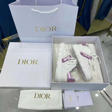 Load image into Gallery viewer, Dior Women Dior-id Sneaker White and Metallic Pink Calfskin