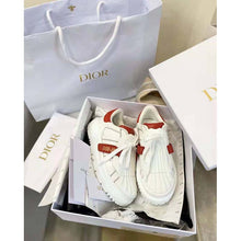 Load image into Gallery viewer, Dior Women Dior-ID Sneaker White and Nude Calfskin and Rubber