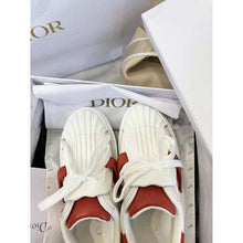 Load image into Gallery viewer, Dior Women Dior-ID Sneaker White and Nude Calfskin and Rubber