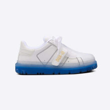 Load image into Gallery viewer, Dior Women Dior-Id Sneaker White Calfskin and Deep Blue Transparent Rubber