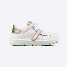 Load image into Gallery viewer, Dior Women Dior-id Sneaker White Calfskin and Gold-Tone Laminate