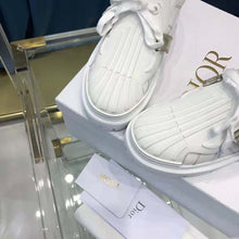 Load image into Gallery viewer, Dior Women Dior-id Sneaker White Calfskin and Gold-Tone Laminate