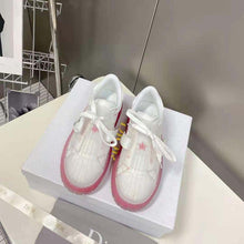 Load image into Gallery viewer, Dior Women Dior-Id Sneaker White Calfskin and Transparent Red Rubber