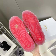 Load image into Gallery viewer, Dior Women Dior-Id Sneaker White Calfskin and Transparent Red Rubber