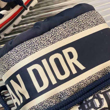 Load image into Gallery viewer, Dior Women Dioralps Snow Boot Deep Blue Dior Oblique Shiny Nylon