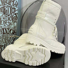 Load image into Gallery viewer, Dior Women Dioriron Ankle Boot White Quilted Cannage Calfskin