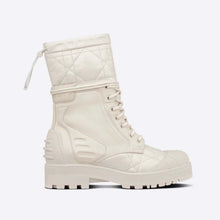 Load image into Gallery viewer, Dior Women Dioriron Ankle Boot White Quilted Cannage Calfskin