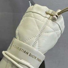 Load image into Gallery viewer, Dior Women Dioriron Ankle Boot White Quilted Cannage Calfskin