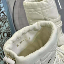 Load image into Gallery viewer, Dior Women Dioriron Ankle Boot White Quilted Cannage Calfskin