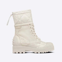 Load image into Gallery viewer, Dior Women Dioriron Ankle Boot White Quilted Cannage Calfskin