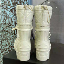 Load image into Gallery viewer, Dior Women Dioriron Ankle Boot White Quilted Cannage Calfskin