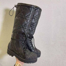 Load image into Gallery viewer, Dior Women Dioriron Boot Black Quilted Cannage Calfskin