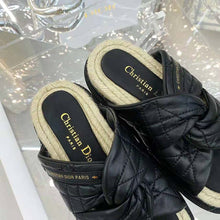 Load image into Gallery viewer, Dior Women Dtwist Slide Black Cannage Lambskin