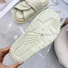 Load image into Gallery viewer, Dior Women Dtwist Slide White Cannage Lambskin