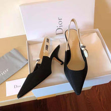 Load image into Gallery viewer, Dior Women J Adior Slingback Pump Black Technical Fabric