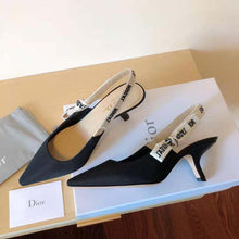 Load image into Gallery viewer, Dior Women J Adior Slingback Pump Black Technical Fabric