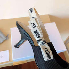 Load image into Gallery viewer, Dior Women J Adior Slingback Pump Black Technical Fabric