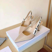 Load image into Gallery viewer, Dior Women J Adior Slingback Pump Nude Technical Fabric