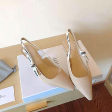 Load image into Gallery viewer, Dior Women J Adior Slingback Pump Nude Technical Fabric