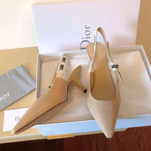 Load image into Gallery viewer, Dior Women J Adior Slingback Pump Nude Technical Fabric