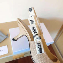 Load image into Gallery viewer, Dior Women J Adior Slingback Pump Nude Technical Fabric