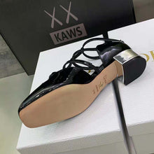 Load image into Gallery viewer, Dior Women La Parisienne Dior Ballerina Flat Black Patent Calfskin