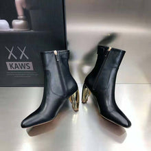 Load image into Gallery viewer, Dior Women Rhodes Heeled Ankle Boot Black Supple Calfskin