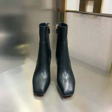 Load image into Gallery viewer, Dior Women Rhodes Heeled Ankle Boot Black Supple Calfskin