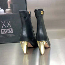 Load image into Gallery viewer, Dior Women Rhodes Heeled Ankle Boot Black Supple Calfskin