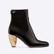 Load image into Gallery viewer, Dior Women Rhodes Heeled Ankle Boot Black Supple Calfskin