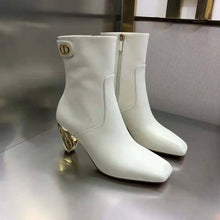 Load image into Gallery viewer, Dior Women Rhodes Heeled Ankle Boot White Supple Calfskin