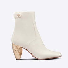 Load image into Gallery viewer, Dior Women Rhodes Heeled Ankle Boot White Supple Calfskin