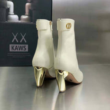 Load image into Gallery viewer, Dior Women Rhodes Heeled Ankle Boot White Supple Calfskin