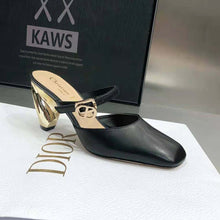 Load image into Gallery viewer, Dior Women Rhodes Heeled Mule Black Calfskin