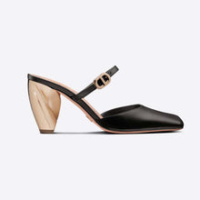 Load image into Gallery viewer, Dior Women Rhodes Heeled Mule Black Calfskin