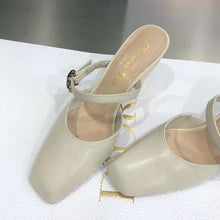 Load image into Gallery viewer, Dior Women Rhodes Heeled Mule White Calfskin