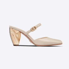 Load image into Gallery viewer, Dior Women Rhodes Heeled Mule White Calfskin