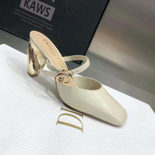 Load image into Gallery viewer, Dior Women Rhodes Heeled Mule White Calfskin