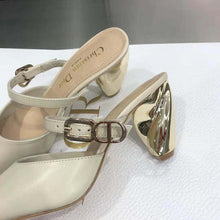 Load image into Gallery viewer, Dior Women Rhodes Heeled Mule White Calfskin