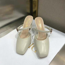 Load image into Gallery viewer, Dior Women Rhodes Heeled Mule White Calfskin