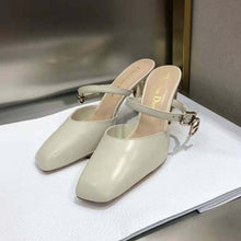 Load image into Gallery viewer, Dior Women Rhodes Heeled Mule White Calfskin