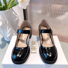 Load image into Gallery viewer, Dior Women Shoes D-Doll Pump Black Shiny Calfskin CD Signature